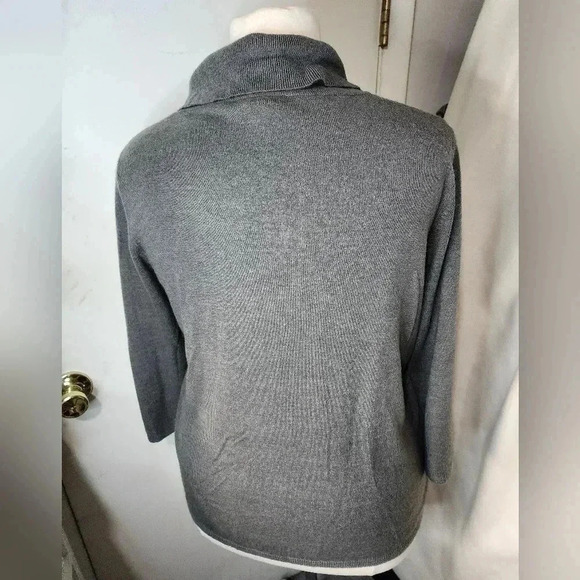 Allison Daley Plus Size 3X Sweater Gray - Picture 3 of 9